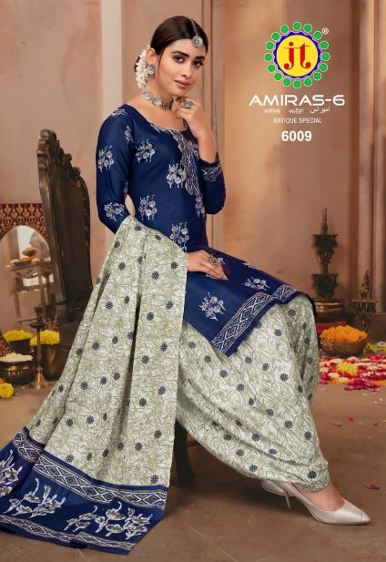 Jt Amiras 6 Designer Daily Wear Wholesale Dress Material Collection